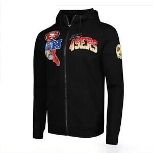 Men's San Francisco 49ers Pro Standard Black Hometown Full-Zip Hoodie - Size XL